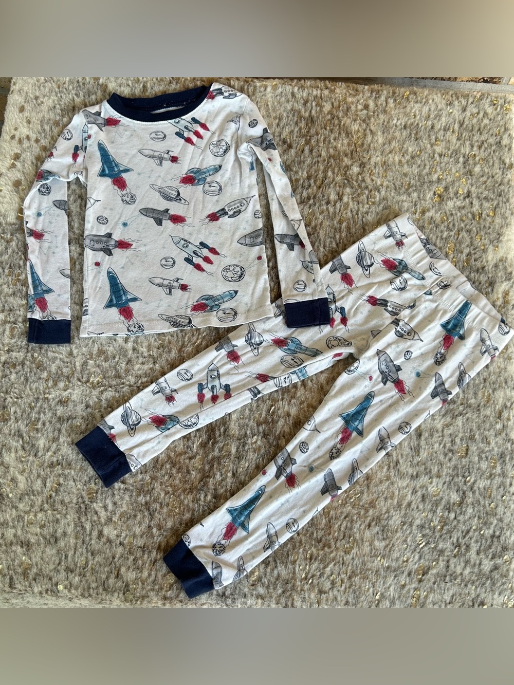5 for $25🔥Member's Mark Boy's Favorite Pajama- Space Print- Boys 3T